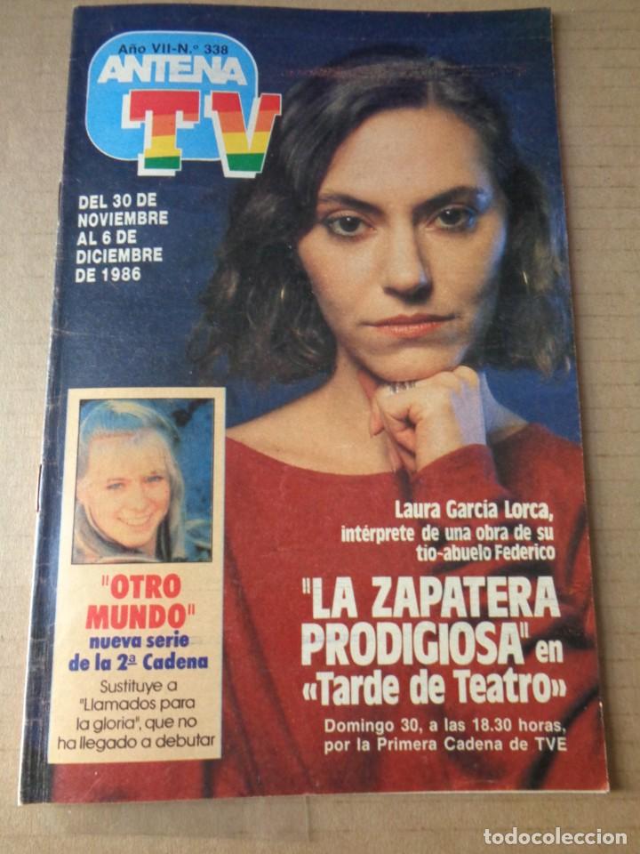 Coleccionismo de Revistas y Peri&oacute;dicos: ANTENA TV N&ordm; 338 - SERIE V - UN DOS TRES CHICHO - TOCATA TINA TURNER -NORTE Y SUR ... 1986