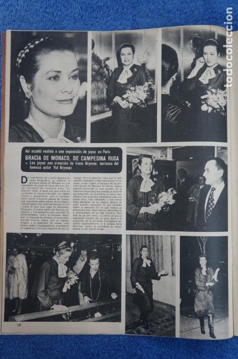 Coleccionismo de Revistas y Peri&oacute;dicos: RECORTE CLIPPING DE GRACIA DE MONACO REVISTA SEMANA N&ordm; 1870 PAG. 14 L27