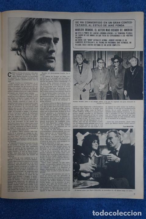 Coleccionismo de Revistas y Peri&oacute;dicos: RECORTE CLIPPING DE MARLON BRANDO REVISTA SEMANA N&ordm; 1869 PAG. 5 L27