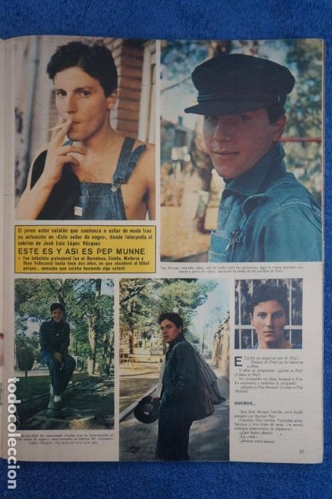 Coleccionismo de Revistas y Peri&oacute;dicos: RECORTE CLIPPING DE PEP MUNNE ESTE SE&Ntilde;OR DE NEGRO REVISTA SEMANA N&ordm; 1869 PAG. 27-28 L27
