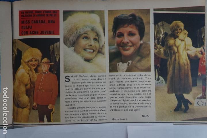 Coleccionismo de Revistas y Peri&oacute;dicos: RECORTE CLIPPING DE SYLVIE MCGUIRE MISS CANADA 1976 REVISTA SEMANA N&ordm; 1869 PAG. 53 L27