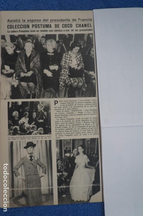 Coleccionismo de Revistas y Peri&oacute;dicos: RECORTE CLIPPING DE COCO CHANEL REVISTA SEMANA N&ordm; 1618 PAG. 26 L27