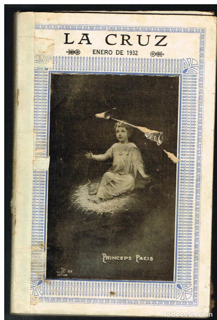 Colecionismo de Revistas e Jornais: LA CRUZ. REVISTA MENSUAL DE ASCETICA Y MISTICA - ANO 1932 COMPLETO ENCUADERNADO