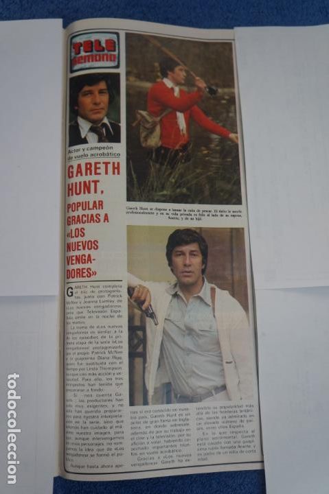 Coleccionismo de Revistas y Peri&oacute;dicos: RECORTE CLIPPING DE GARETH HUNT LOS NUEVOS VENGADORES REVISTA SEMANA N&ordm; 2154 PAG. 89 L26