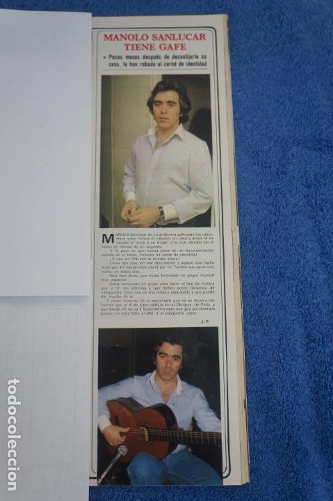 Coleccionismo de Revistas y Peri&oacute;dicos: RECORTE CLIPPING DE MANOLO SANLUCAR REVISTA SEMANA N&ordm; 2154 PAG. 89 L26