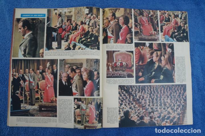 Coleccionismo de Revistas y Peri&oacute;dicos: RECORTE CLIPPING DE JURAMENTO DE JUAN CARLOS REY DE ESPA&Ntilde;A REVISTA SEMANA N&ordm; 1868 PAG. 22-25 L26