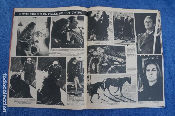 Coleccionismo de Revistas y Peri&oacute;dicos: RECORTE CLIPPING DE ENTIERRO EN EL VALLE DE LOS CAIDOS REVISTA SEMANA N&ordm; 1868 PAG. 28-34 L26