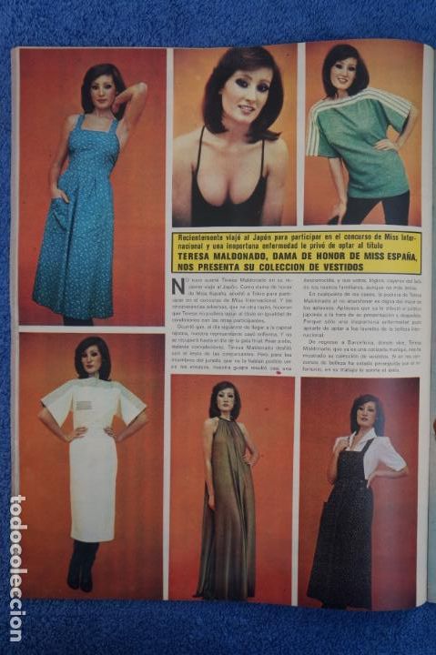 Coleccionismo de Revistas y Peri&oacute;dicos: RECORTE CLIPPING DE TERESA MALDONADO DAMA HONOR MISS ESPA&Ntilde;A REVISTA SEMANA N&ordm; 1867 PAG. 34 L26
