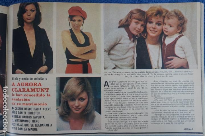 Coleccionismo de Revistas y Peri&oacute;dicos: RECORTE CLIPPING DE AURORA CLARAMUNT REVISTA SEMANA N&ordm; 1867 PAG. 55 L26