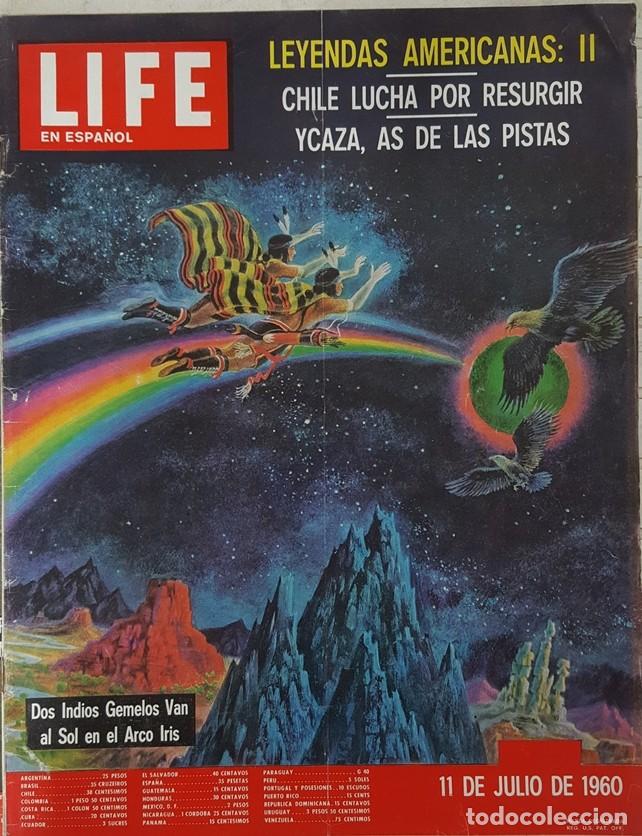 Collection Magazines and Newspapers: 1960 LIFE ESPA&Ntilde;OL LEYENDAS AMERICANAS INDIOS GEMELOS ARCO IRIS CHILE DESASTRE EN INDIANAPOLIS 200 #S