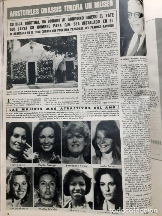 Coleccionismo de Revistas y Peri&oacute;dicos: ARISTOTELES ONASSIS JODIE FOSTER NATALIE COLE PHYLLIS GEORGE SOFIA LOREN JON STEPHENSON