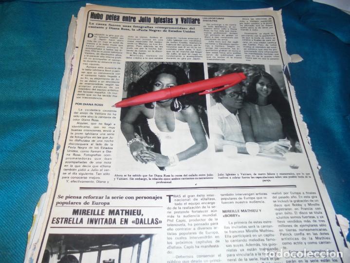 Coleccionismo de Revistas y Peri&oacute;dicos: RECORTE : JULIO IGLESIAS Y VALTAIRE. SEMANA, JUNIO 1983(#)