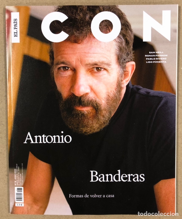 Colecionismo de Revistas e Jornais: ICON EL PA&Iacute;S N&deg; 76 (2020). ANTONIO BANDERAS, SAM NEILL, RONAN FARROW, LIDO PIMIENTA,...
