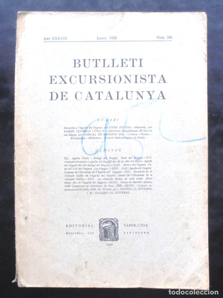 Coleccionismo de revistas y peri&oacute;dicos: Butllet&iacute; Excursionista de Catalunya 1928 398 Excursi&oacute; a l&rsquo;Agulla del Gegant Riu Ter Esqu&iacute; de fons