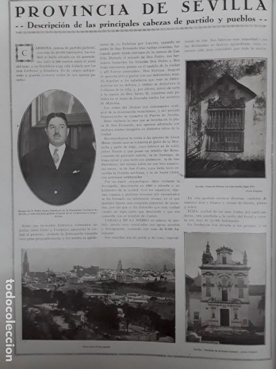 Collection Magazines and Newspapers: CARMONA CAZALLA DE LA SIERRA ESTEPA LORA DEL RIO MARCHENA MORON OSUNA SANLUCAR LA MAYOR UTRERA 1930