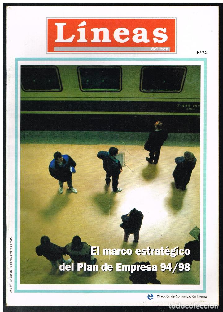 Collection Magazines and Newspapers: REVISTA FERROVIARIA LINEAS DEL TREN N&ordm; 72, NOVIEMBRE 1993