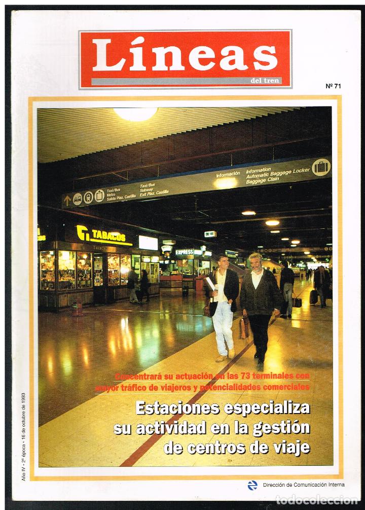 Collection Magazines and Newspapers: REVISTA FERROVIARIA LINEAS DEL TREN N&ordm; 71, OCTUBRE 1993