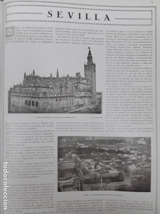 Sammeln von Zeitschriften und Zeitungen: SEVILLA PALACIO ALCAZER ROMEROS ROCIO LA CATEDRALGIRALDA TORRE ORO CRUZ CERRAJERIA 14 HOJAS A&Ntilde;O 1930