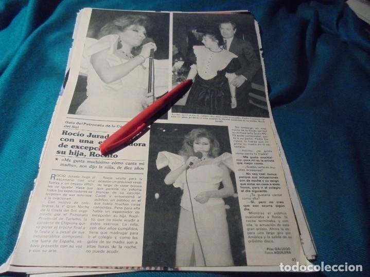 Coleccionismo de Revistas y Peri&oacute;dicos: RECORTE : ROCIO JURADO, GALA EN COSTA DEL SOL. SEMANA, FBRO 1989(#)