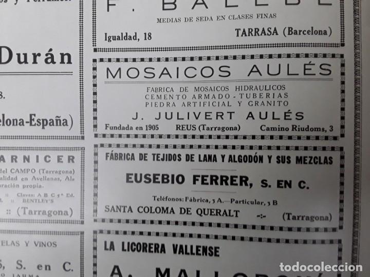 Collezionismo di Riviste e Giornali: FABRICA DE MOSAICOS HIDRAULICOS MOSAICOS AULES J.JULIVERT AULES REUS TARRAGONA HOJA A&Ntilde;O 1930
