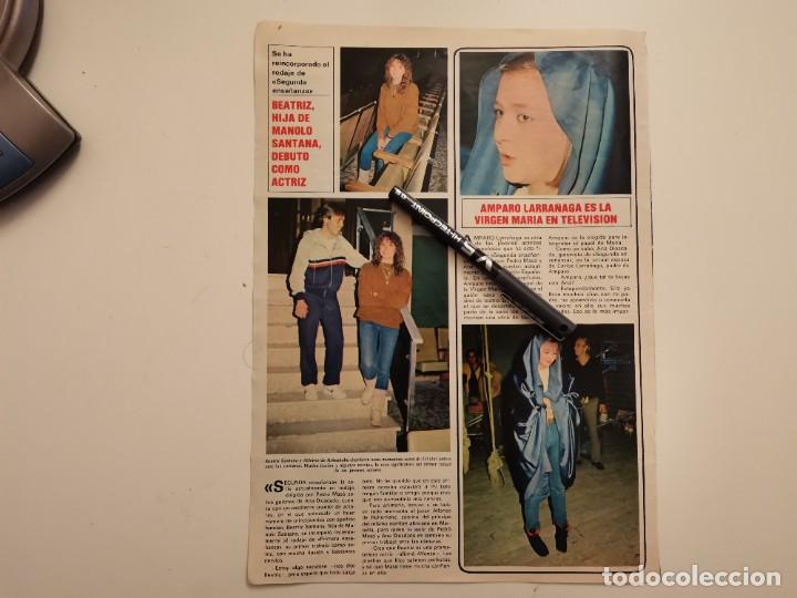 Collection Magazines and Newspapers: BEATRIZ SANTANA HIJA DE MANOLO SANTANA Y AMPARO LARRA&Ntilde;AGA RECORTE REVISTA 1985