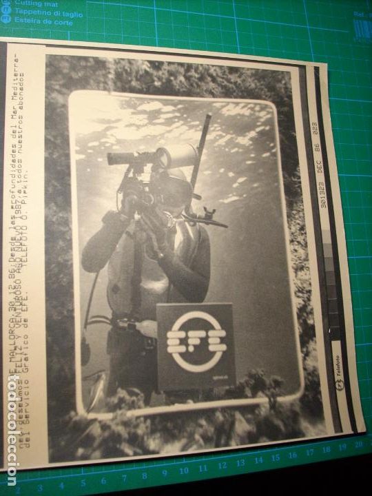 Coleccionismo de Revistas y Peri&oacute;dicos: FELIZ A&Ntilde;O 1987 - AGENCIA EFE TELETIPO TELEFOTO - PALMA DE MALLORCA , MAR MEDITERRANEO