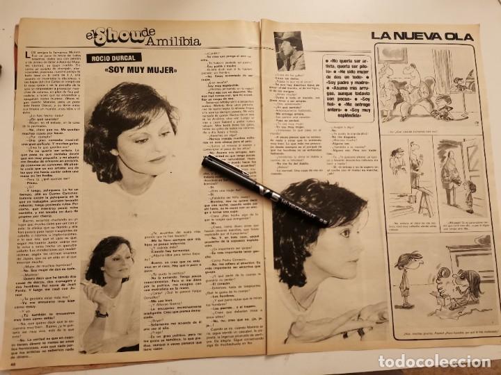 Coleccionismo de Revistas y Peri&oacute;dicos: ROC&Iacute;O DURCAL 2 PAG. REVERSO DOCTOR IGLESIAS 2 PAG Y PETER HOLM RECORTE REVISTA 1985