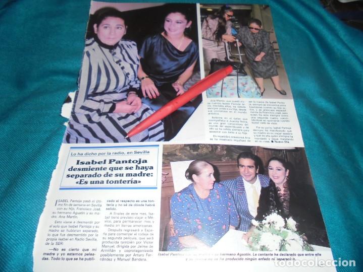 Coleccionismo de Revistas y Peri&oacute;dicos: RECORTE : ISABEL PANTOJA, CON SU MADRE . SEMANA, ENERO 1991(#)