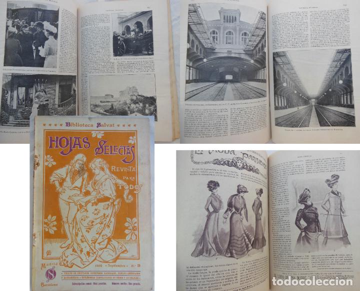 Coleccionismo de revistas y peri&oacute;dicos: HOJAS SELECTAS. Revista para Todos. Septiembre n&uacute;m 9. 1902