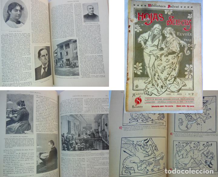 Coleccionismo de revistas y peri&oacute;dicos: HOJAS SELECTAS. Revista para Todos. Julio n&uacute;m 7. 1902