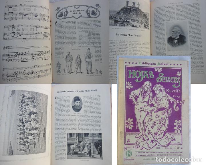 Coleccionismo de revistas y peri&oacute;dicos: HOJAS SELECTAS. Revista para Todos. Febrero n&uacute;m 2. 1902