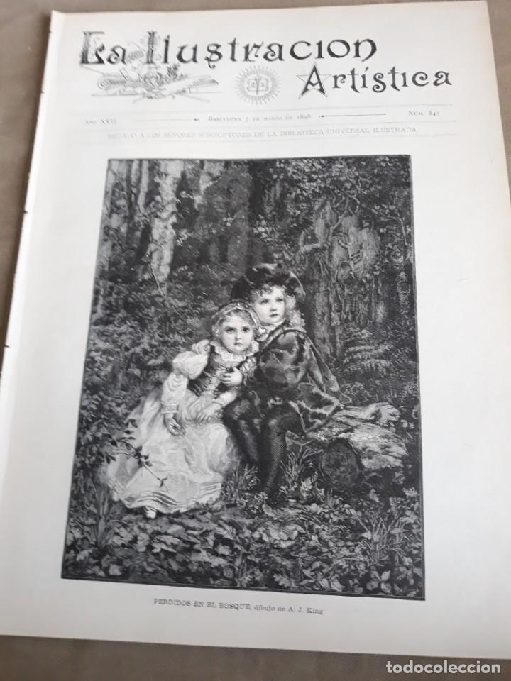 Collection Magazines and Newspapers: REVISTA 1898 - EL CARNAVAL DE NIZA - GRABADO DE REMBRANDT - RETRATO DE UNA ANCIANA