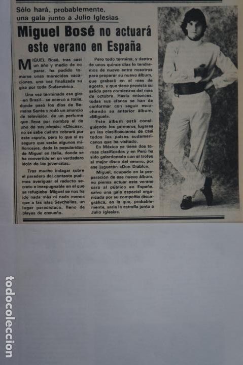 Coleccionismo de Revistas y Peri&oacute;dicos: RECORTE CLIPPING DE MIGUEL BOSE REVISTA SEMANA N&ordm; 2152 PAG. 95 L25