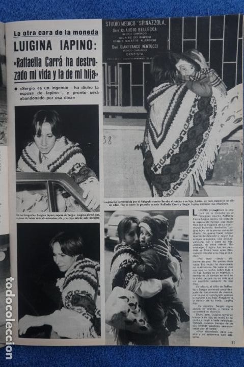 Coleccionismo de Revistas y Peri&oacute;dicos: RECORTE CLIPPING DE LUIGINA IAPINO Y RAFFAELLA CARRA REVISTA SEMANA N&ordm; 2141 PAG. 11 L25
