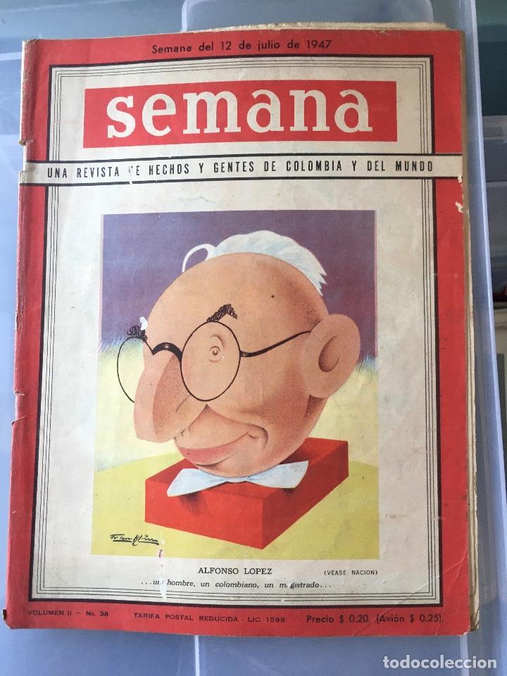 Coleccionismo de revistas y peri&oacute;dicos: REVISTA SEMANA. Una revista de hechos y gentes de COLOMBIA y del mundo 1947