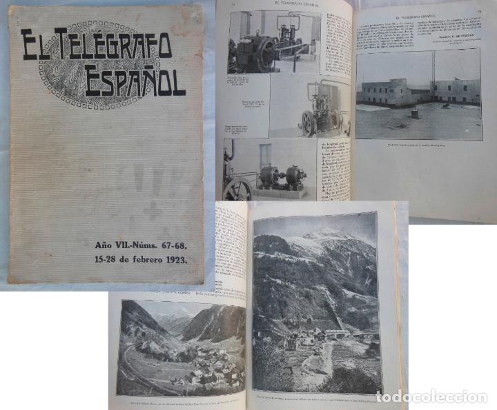 Coleccionismo de revistas y peri&oacute;dicos: EL TEL&Eacute;GRAFO ESPA&Ntilde;OL. Revista Profesional y T&eacute;cnica ilustrada. A&ntilde;o VII, N&uacute;m 67 - 68. Febrero 1923
