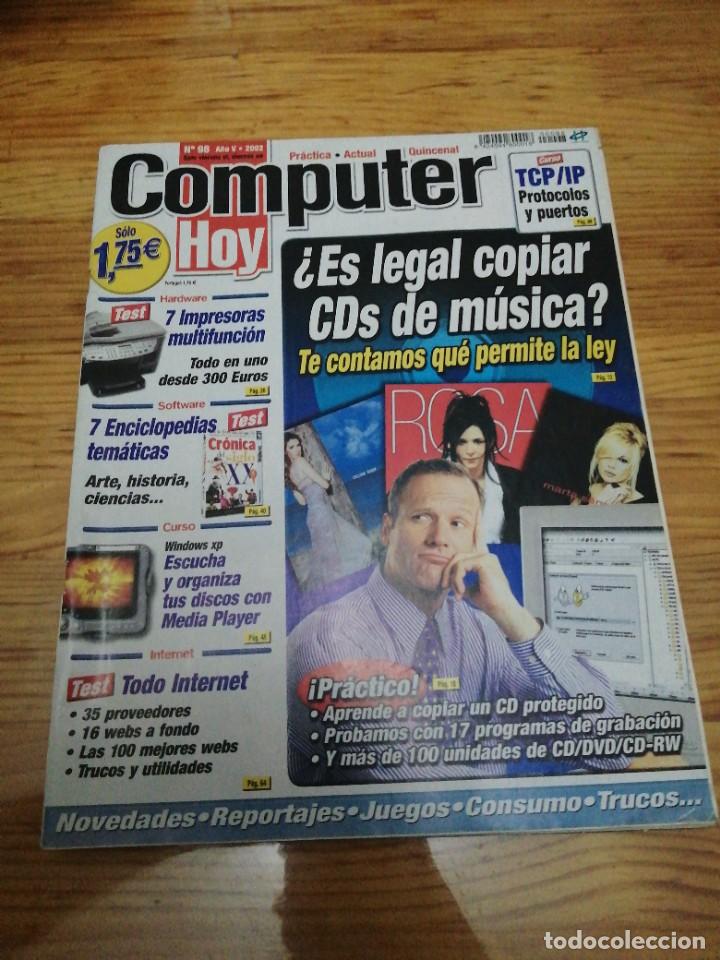 Coleccionismo de revistas y peri&oacute;dicos: REVISTA COMPUTER HOY a&ntilde;o 2002 N&deg; 98 ordenadores inform&aacute;tica Hardware Software