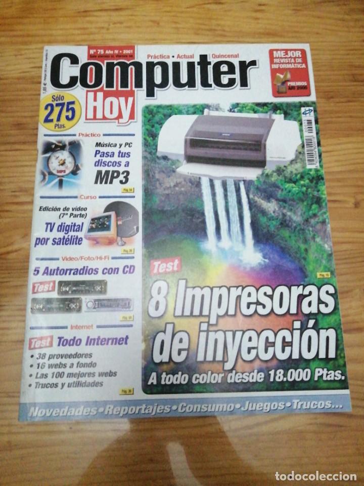 Coleccionismo de revistas y peri&oacute;dicos: REVISTA COMPUTER HOY a&ntilde;o 2001 N&deg; 75 ordenadores inform&aacute;tica Hardware Software