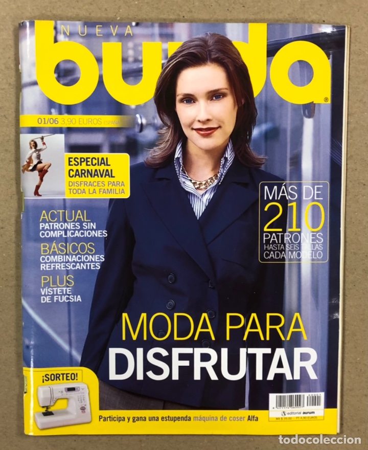 Collection Magazines and Newspapers: NUEVA BURDA 1/06. ESPECIAL CARNAVAL. MODA PARA DISFRUTAR. INCLUYE PATRONES.