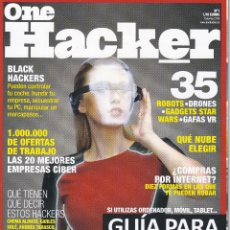Coleccionismo de Revistas y Periódicos: .ONE HACKER Nº 1 2016: GUÍA PARA PROTEGER TU CIBERVIDA. MUY DIFICIL DE ENCONTRAR