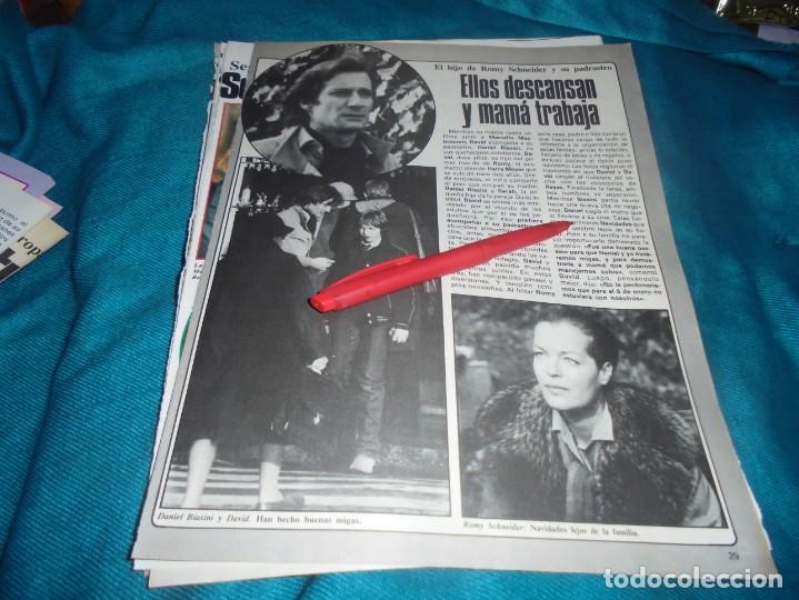 Coleccionismo de Revistas y Peri&oacute;dicos: RECORTE : ROMY SCHNEIDER. PROTAGONISTAS, ENERO 1981(#)