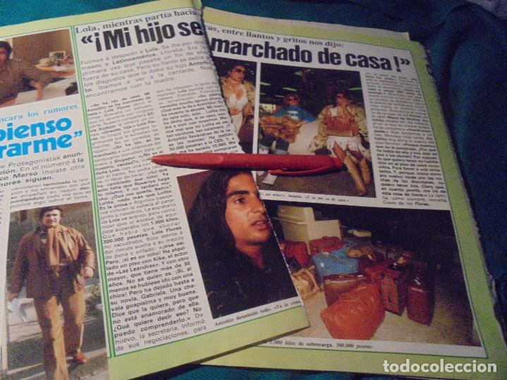 Coleccionismo de revistas y peri&oacute;dicos: RECORTE : LOLA FLORES, SUS HIJOS SE MARCHAN DE CASA. PROTAGONISTAS, DCMBRE 1980(#)