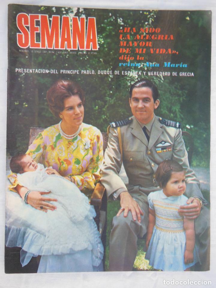 Coleccionismo de revistas y peri&oacute;dicos: SEMANA A&Ntilde;O XXVIII N&ordm;1425. 10 JUNIO 1967
