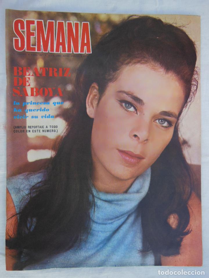 Coleccionismo de revistas y peri&oacute;dicos: SEMANA A&Ntilde;O XXVIII N&ordm;1416. 8 ABRIL 1967