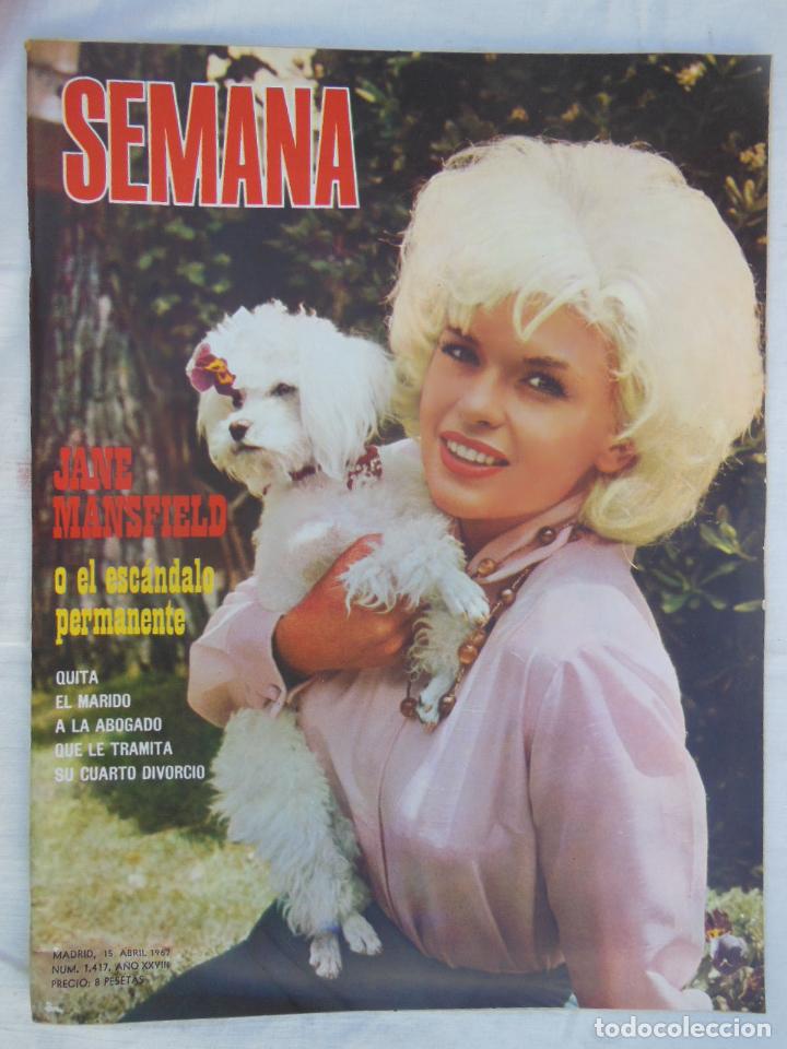 Coleccionismo de revistas y peri&oacute;dicos: SEMANA A&Ntilde;O XXVIII N&ordm;1417. 15 ABRIL 1967