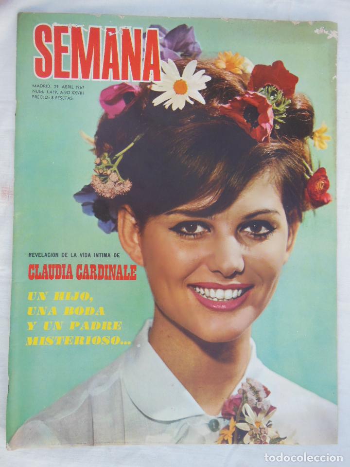 Coleccionismo de revistas y peri&oacute;dicos: SEMANA A&Ntilde;O XXVIII N&ordm;1419. 29 ABRIL 1967