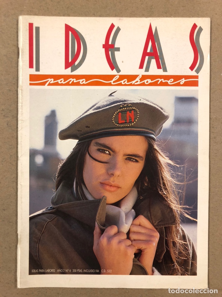 Coleccionismo de Revistas y Peri&oacute;dicos: IDEAS PARA LABORES N&deg; 4 (1987). IDEAS PRA BORDADO, TRICOTAR, GANCHILLO,...