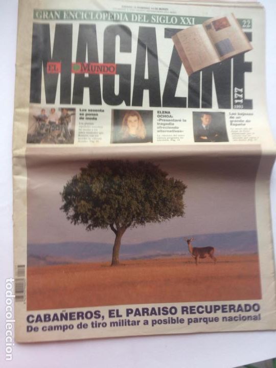 Collection Magazines and Newspapers: MAGAZINE EL MUNDO N&ordm;177 1993-CABA&Ntilde;EROS PARAISO RECUPERADO-LOS 60 DE MODA-ELENA OCHOA-DUQUE DE FERIA