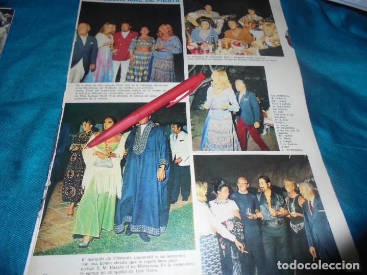 Coleccionismo de revistas y peri&oacute;dicos: RECORTE : LOLA FLORES, FIESTA EN MARBELLA. SEMANA, SPTMBRE 1970 (#)