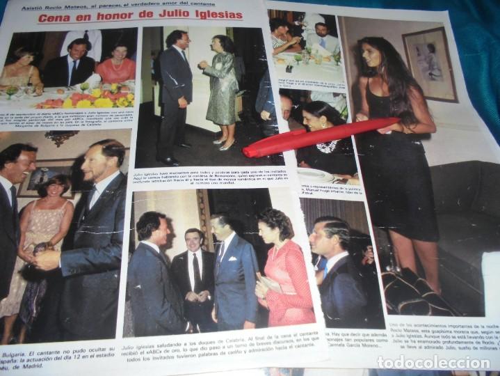 Coleccionismo de Revistas y Peri&oacute;dicos: RECORTE : CENA EN HONOR DE JULIO IGLESIAS. SEMANA, SPTMBRE 1983 (#)